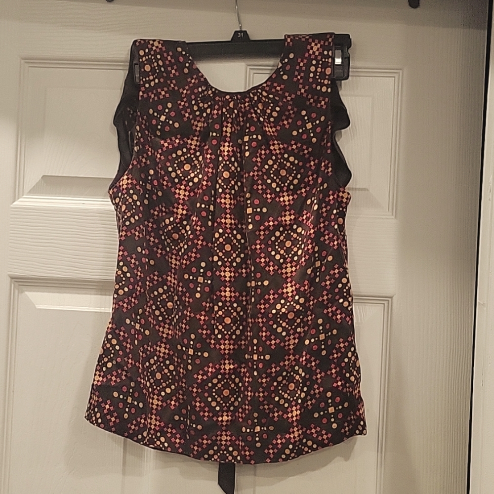Tory Burch sleeveless geometric bouse